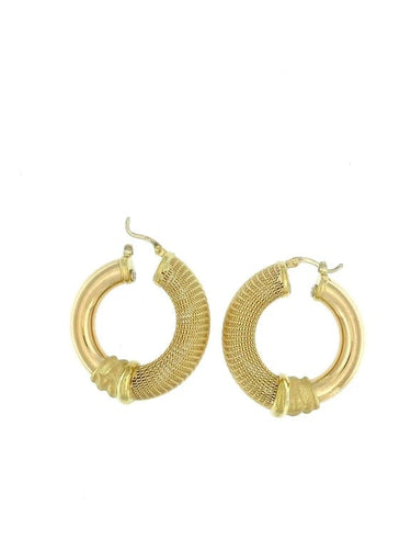 Boucles d'oreilles G&C - Boucles d’oreilles modernes en or jaune 18 carats 58 Facettes