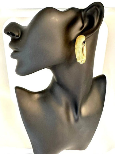 Boucles d'oreilles G&C - Boucles d’oreilles modernes en or jaune 18 carats 58 Facettes