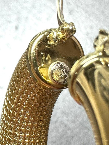 Boucles d'oreilles G&C - Boucles d’oreilles modernes en or jaune 18 carats 58 Facettes