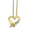 Collier Guy Laroche - Pendentif cœur avec chaîne en or jaune et blanc et diamants 58 Facettes