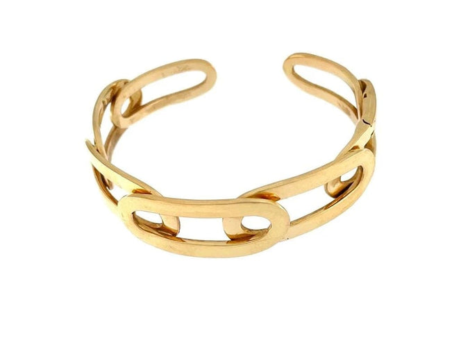 Bracelet New Ander - Manchette à maillons en or jaune 18 carats 58 Facettes