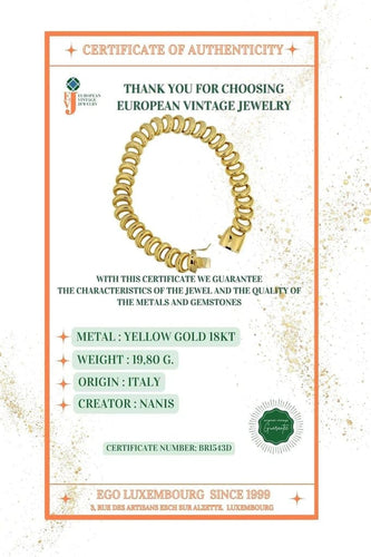 Bracelet Nanis - Bracelet souple en or jaune 18 carats 58 Facettes