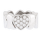 Bague 48 FRED - Bague cœur en or blanc 18 carats et diamants 58 Facettes