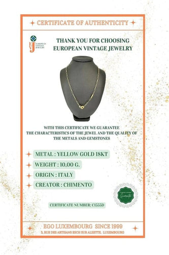 Collier Adriano Chimento - Collier à maillons en or jaune 18 carats 58 Facettes