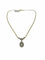 Collier Collier en or jaune et or blanc 14 carats, diamants et aigue-marine 58 Facettes
