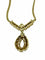 Collier Collier en or jaune et or blanc 14 carats, diamants et aigue-marine 58 Facettes