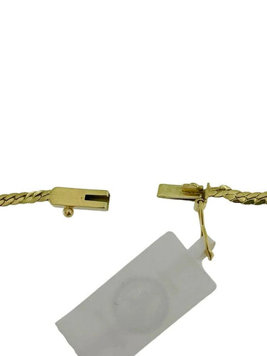 Collier Collier en or jaune et or blanc 14 carats, diamants et aigue-marine 58 Facettes