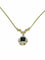 Collier Collier pendentif - Diamants et saphir en or jaune 14 carats 58 Facettes