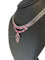 Collier Collier en or blanc 18 carats avec diamants et rubis, certificat IGI 58 Facettes
