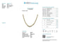 Collier Collier en or jaune 18 carats et 99 diamants 58 Facettes