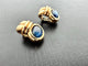 Boucles d'oreilles Parure Art déco - Boucles d'oreilles et pendentif en or jaune 18 carats et saphirs 58 Facettes