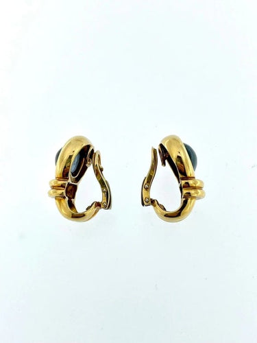 Boucles d'oreilles Parure Art déco - Boucles d'oreilles et pendentif en or jaune 18 carats et saphirs 58 Facettes