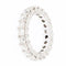Bague 56 Bague Eternity - Alliance en or blanc 18 carats et diamants 58 Facettes