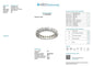 Bague 56 Bague Eternity - Alliance en or blanc 18 carats et diamants 58 Facettes
