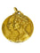 Pendentif René Cliquet - Pendentif médaille en or jaune 18k Luxembourg 58 Facettes