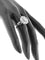 Bague 54 Bague cocktail Art déco en or blanc 18 carats avec diamants 58 Facettes