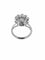 Bague 54 Bague cocktail Art déco en or blanc 18 carats avec diamants 58 Facettes