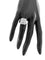 Bague 56 Bague moderne en or blanc 18 carats avec 78 diamants 58 Facettes