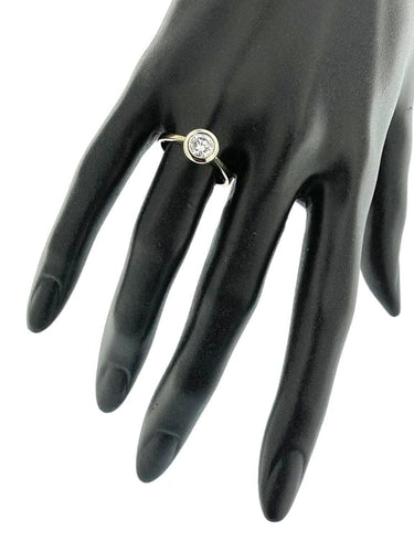 Bague 58 Bague solitaire en or jaune 18 carats avec diamant 0,80 ct 58 Facettes