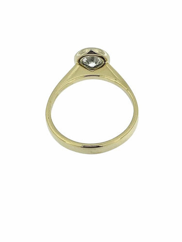 Bague 58 Bague solitaire en or jaune 18 carats avec diamant 0,80 ct 58 Facettes