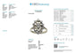 Bague 56.5 Bague cocktail Art déco en or blanc 18 carats et diamants 58 Facettes