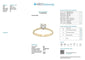 Bague 53 Bague solitaire en or jaune 18 carats avec diamant 0,65 ct 58 Facettes
