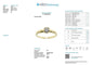 Bague 57.5 Bague de fiançailles - Diamant taille brillant en or jaune 18 carats 58 Facettes
