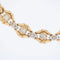 Bracelet Bracelet rétro deux ors 18 carats avec diamants 58 Facettes