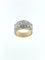Bague 63.5 Bague en or jaune et blanc 18 carats avec diamants 3,25 ct 58 Facettes