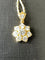 Pendentif Pendentif marguerite en or jaune 18 carats et diamants 58 Facettes