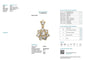 Pendentif Pendentif marguerite en or jaune 18 carats et diamants 58 Facettes