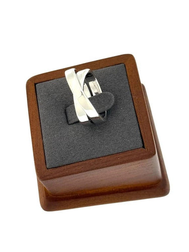 Bague 56.5 Cartier Nouvelle Vague - Bague croisée en or blanc 18 carats 58 Facettes