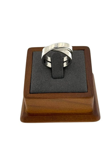 Bague 56.5 Cartier Nouvelle Vague - Bague croisée en or blanc 18 carats 58 Facettes