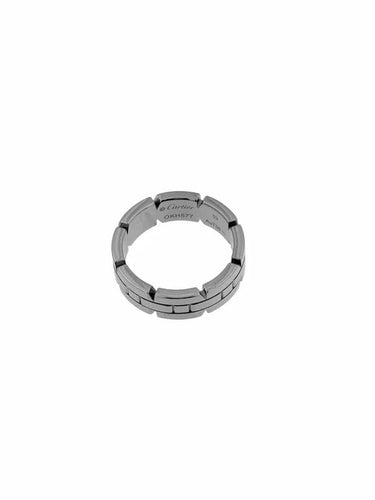 Bague 53 Cartier Tank - Bague en or blanc 18 carats 58 Facettes