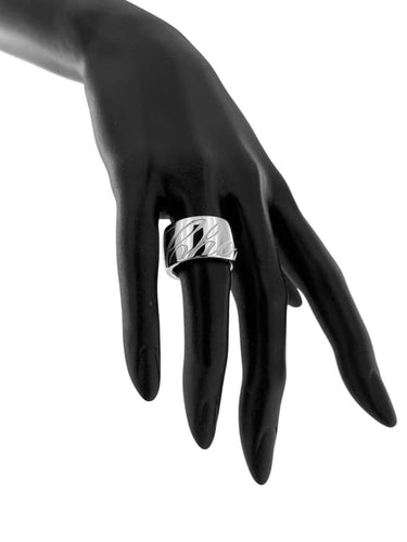 Bague 55 Chopard Chopardissimo - Bague grand modèle en or blanc 18 carats 58 Facettes