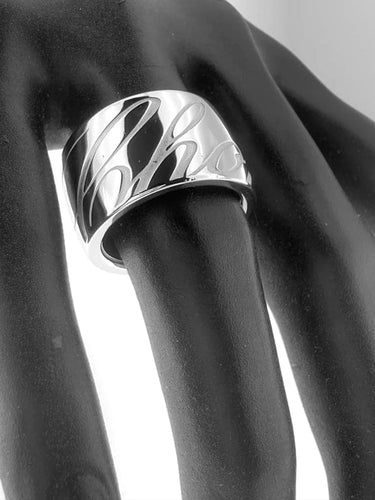 Bague 55 Chopard Chopardissimo - Bague grand modèle en or blanc 18 carats 58 Facettes