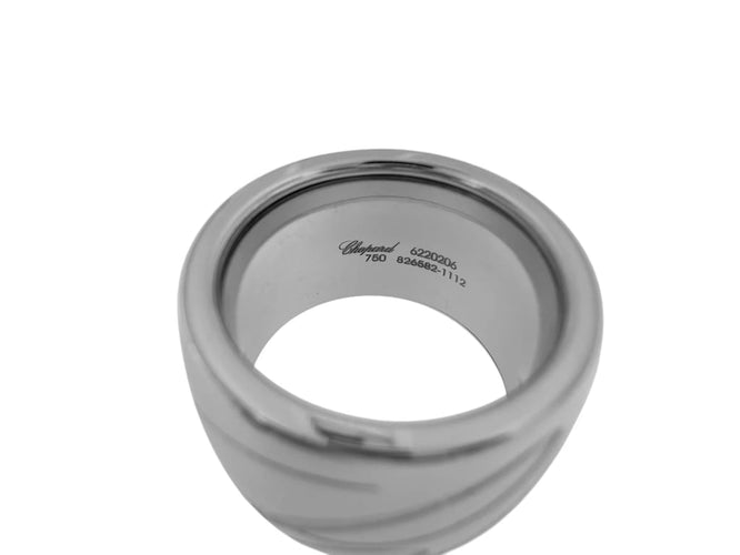 Bague 55 Chopard Chopardissimo - Bague grand modèle en or blanc 18 carats 58 Facettes