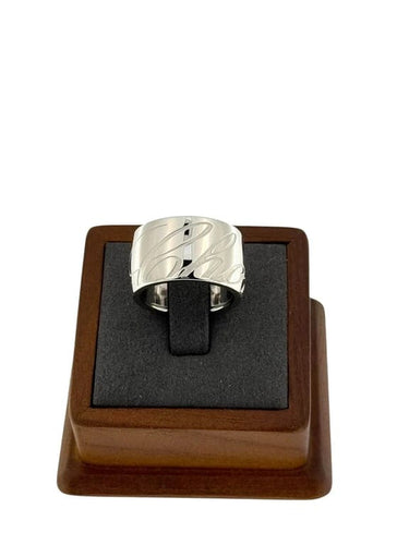 Bague 55 Chopard Chopardissimo - Bague grand modèle en or blanc 18 carats 58 Facettes