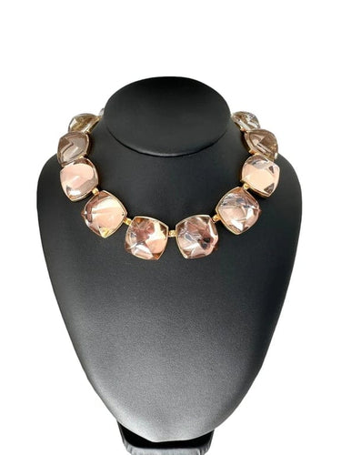 Collier Baccarat - Collier en or jaune 18 carats et cristal fumé 58 Facettes