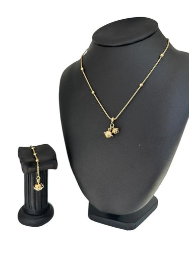 Collier Piaget - Collier et bracelet en or jaune 18 carats et diamants 58 Facettes