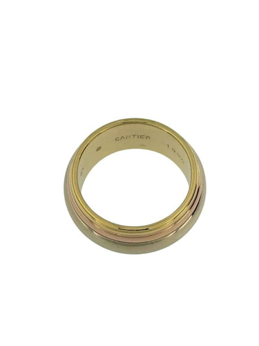 Bague 53 Cartier - Bague rotative en triple or 18 carats 58 Facettes