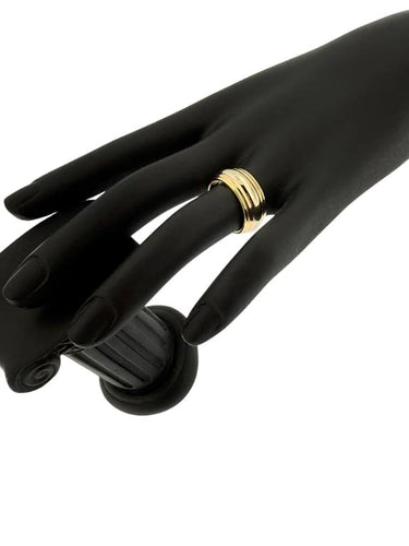 Bague 53 Cartier - Bague rotative en triple or 18 carats 58 Facettes