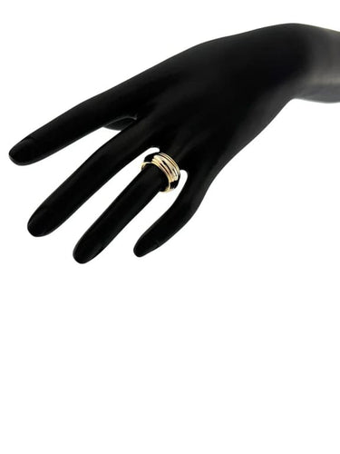 Bague 53 Cartier - Bague rotative en triple or 18 carats 58 Facettes
