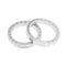 Bague 52 Cartier Lanières - Bague en or blanc 18 carats 58 Facettes
