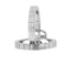 Bague 52 Cartier Lanières - Bague en or blanc 18 carats 58 Facettes
