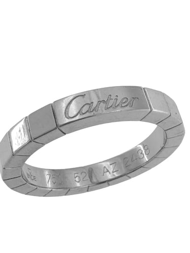 Bague 52 Cartier Lanières - Bague en or blanc 18 carats 58 Facettes