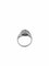 Bague 54 Bague cocktail rétro en or blanc 18 carats et diamants 58 Facettes