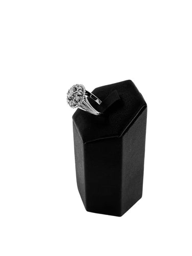 Bague 54 Bague cocktail rétro en or blanc 18 carats et diamants 58 Facettes