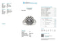 Bague 54 Bague cocktail rétro en or blanc 18 carats et diamants 58 Facettes