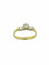 Bague 54 Bague trilogie en or jaune 18 carats avec diamants 0,80 ct 58 Facettes